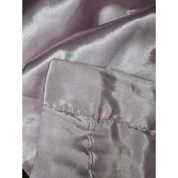 Carters Soft Pink Baby Blanket Satin Backing & Trim White Flowers 30x40 Rare - Picture 9 of 9